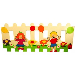 Kız-Erkek Çocuk Figürlü Çit