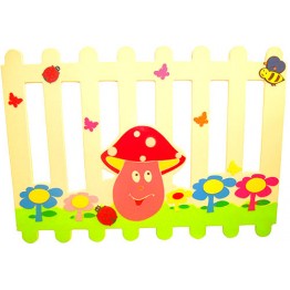 Gülen Mantar Figürlü Çit