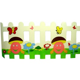 Gülümseyen Mantarlar Figürlü Çit