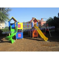 Kumsal Ahşap Çocuk Oyun Parkı