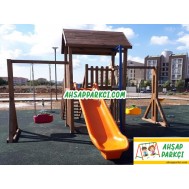 Ahşap Bahçe Oyun Parkı