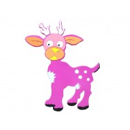 Pembe Ceylan Figürlü Duvar Süsü