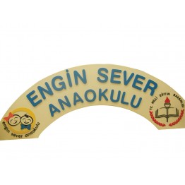 Okul İsmi Yazılı Tabela