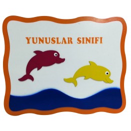 Yunus Figürlü Sınıf Tabelası