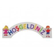 Hoşgeldiniz Figürlü Tabela