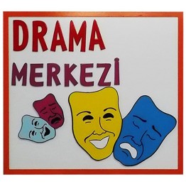 Drama Merkezi Figürlü Tabela