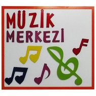 Müzik Merkezi Figürlü Tabela