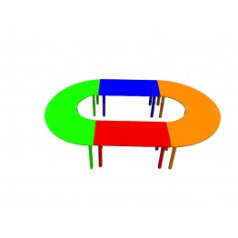 Ahşap Oval Anfi Masa