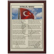 İstiklal Marşı-Ahşap