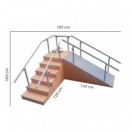 Egzersiz Kürsüsü - Fizik Tedavi Rampalı Yürüme Merdiveni