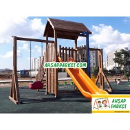 Ahşap Bahçe Oyun Parkı