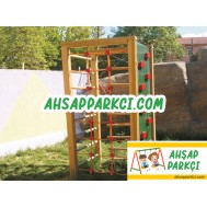 Ahşap Bahçe Tırmanma Merdiveni