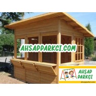 Ahşap Bekçi Güvenlik Kabini