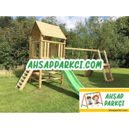 Ahşap Çocuk Oyun Parkı Bahçe