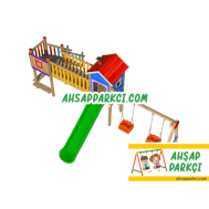 Ahşap Çocuk Oyun Parkı Tasarım