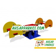 Ahşap Çocuk Tahterevalli Zıp Zıp