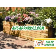 Ahşap Dikdörtgen Saksı