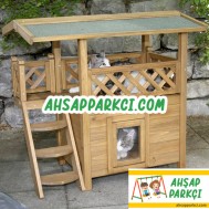 Ahşap Kedi Yuvası