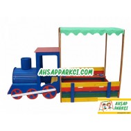 Ahşap Kum Havuzu Tren