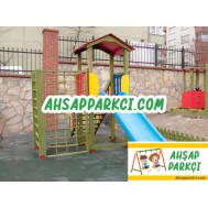 Ahşap Oyun Parkı Tırmanmalı