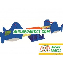 Anaokulu Ahşap Tahterevalli Zıp Zıp