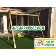 Bahçe Ahşap Salıncak Çocuk Salıncağı