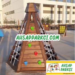 Bahçe Ahşap Tırmanma Ünitesi