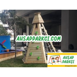 Bahçe Ahşap Tırmanma Ünitesi