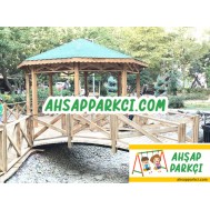 Bahçe İçin Ahşap Köprü