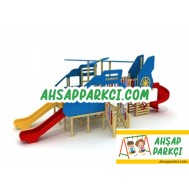 Helikopter Ahşap Oyun Parkı