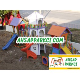 Okul Öncesi Ahşap Oyun Parkı