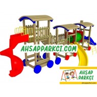 Tren Ahşap Çocuk Parkı