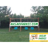 Üçlü Çocuk Salıncak Bahçe Salıncağı