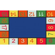 KARELİ SAYILAR 80X130 K.MAVİ BUKLE