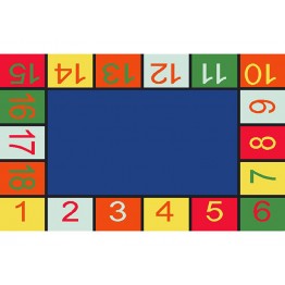 KARELİ SAYILAR 80X130 K.MAVİ BUKLE