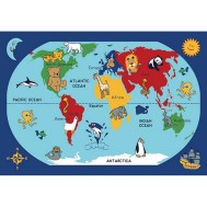 WORLD 133x190 MAVİ BUKLE 3 mm