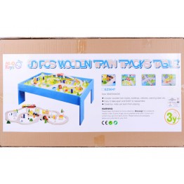 AHŞAP MASALI TREN SETİ 80 PARÇA - EZ5047