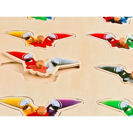 AHŞAP PUZZLE RENKLER  (30x30)