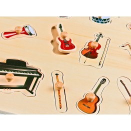 AHŞAP PUZZLE MÜZİK ALETLERİ  (30x30)