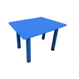 AHŞAP KARE MASA 60X60 (MAVİ)