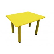 AHŞAP KARE MASA 60X60 (SARI)