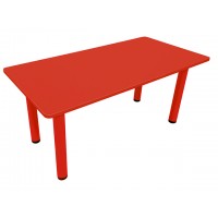 DİKDÖRTGEN MASA 60*120 cm - KIRMIZI